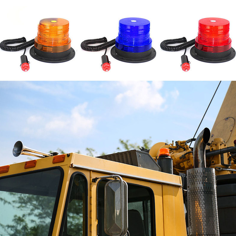 DC12-24V 12LEDs Traffic Warning Light LED Strobe School Bus Light Magnetic Roof Suction Vehicle-mounted Flashover Safety Signal Forklift Light DC12-24V 12LEDs Traffic Warning Light LED Strobe School Bus Light Magnetic Roof Suction Vehicle-mounted Flashover Safety Signal Forklift Light